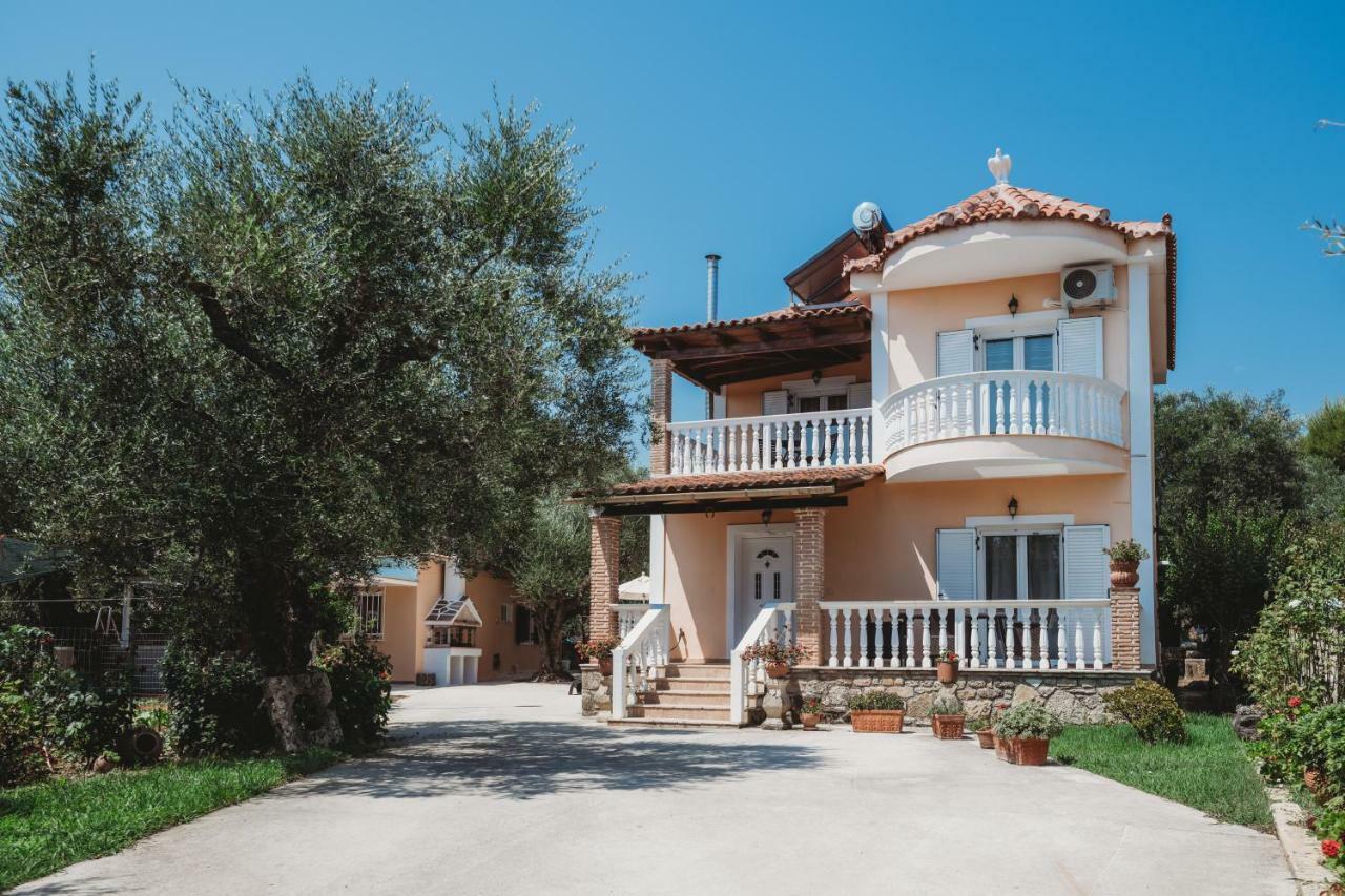 Villa Rosa 3 Bedroom With Sea View Трагаки Экстерьер фото