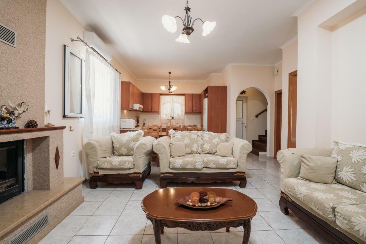 Villa Rosa 3 Bedroom With Sea View Трагаки Экстерьер фото