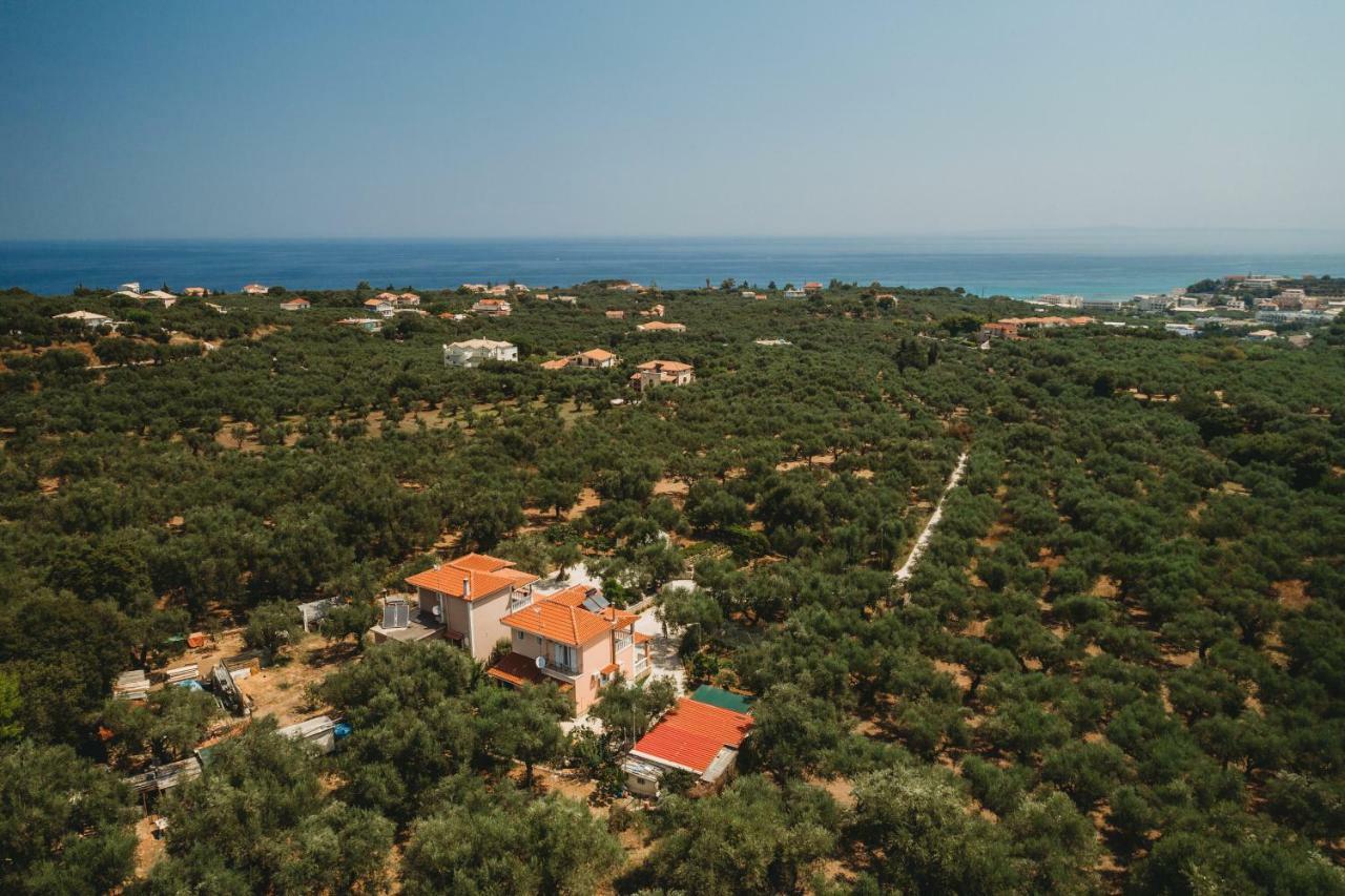 Villa Rosa 3 Bedroom With Sea View Трагаки Экстерьер фото